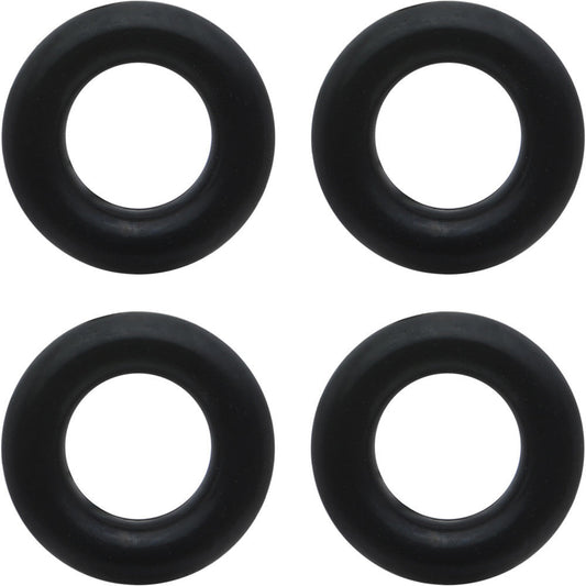 6G Black Rubber O-Ring 4-Pack