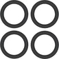 1/2 Black Rubber O-Ring 4-Pack