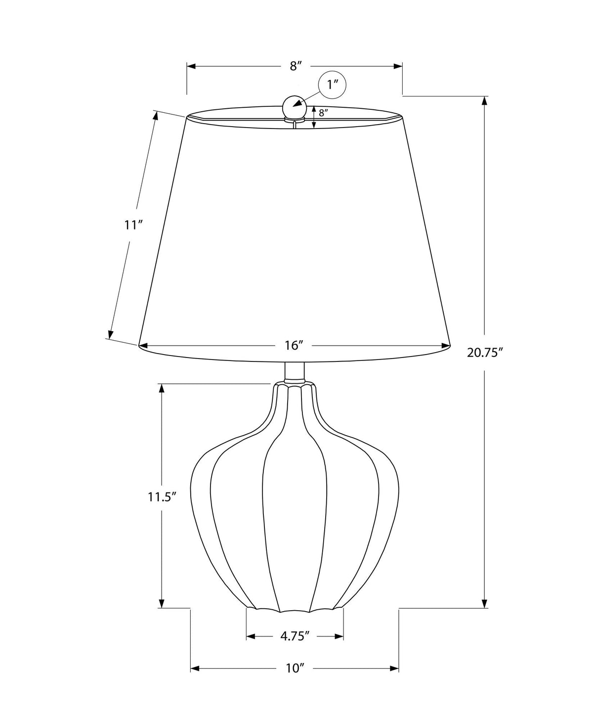 Resin Transitional Lighting, Table Lamp - Cream