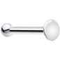 Sterling Silver 2mm Flat Disc Nose Bone