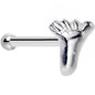Sterling Silver Foot Nose Bone