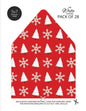Christmas Pattern Envelope Liners Euro Flap 5x7 with Red & White Design: For Invitation Envelopes for Holidays, Birthdays, Weddings (28 Pack) - Paperback