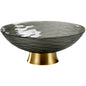 Gold-painted Glass Fruit Plate Tea Table