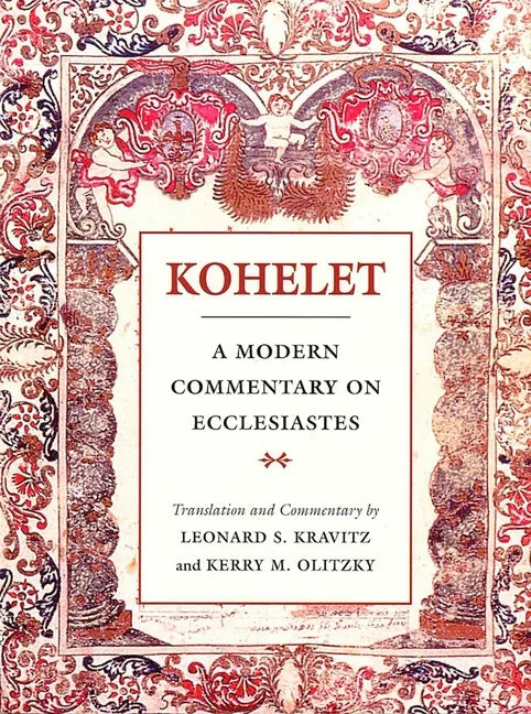 Kohelet: A Modern Commentary on Ecclesiastes - Paperback