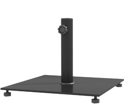 Patio Umbrella Stand Base 17.7" Square Black Heavy Duty