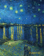 Van Gogh Art Planner 2021: Starry Night Over the Rhone Organizer Calendar Year January - December 2021 (12 Months) Large Artistic Monthly Weekly - Paperback
