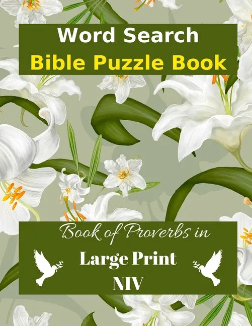 Word Search Bible Puzzle: Book of Proverbs Book in Large Print - Paperback