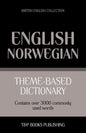 Theme-based dictionary British English-Norwegian - 3000 words - Paperback