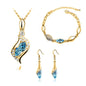 Angel Fairy Horse Eye Zircon Jewelry Set