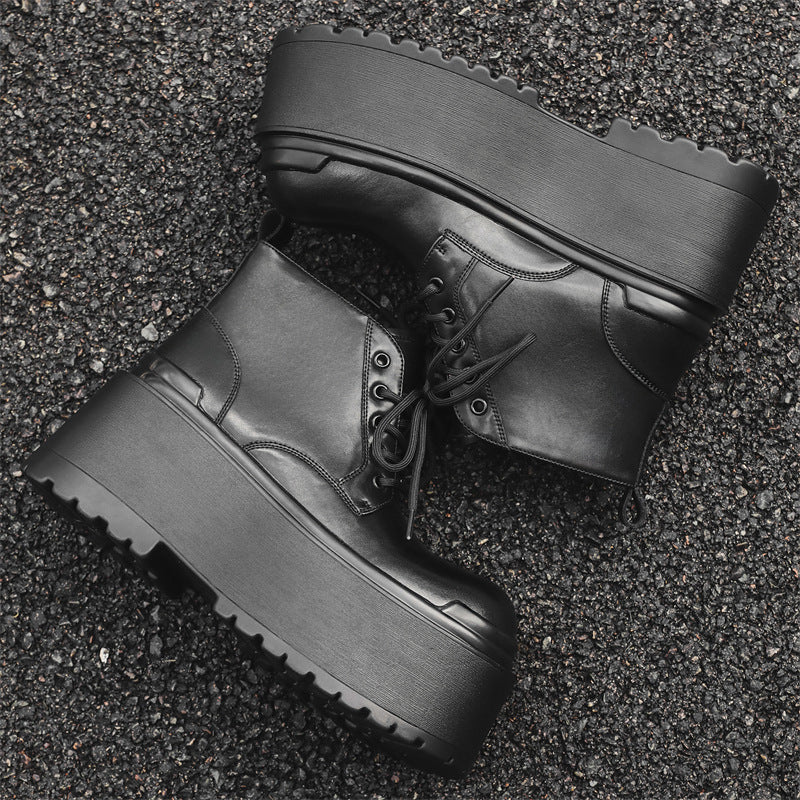 British-style Vintage Chunky-soled Shoes For Men