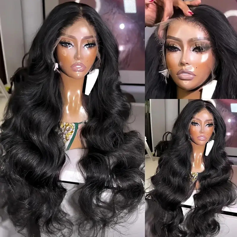 Front Lace Wig Women's Mid-length Large Wave Long Curly Hair