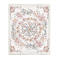 Chinese Floral Flannel Blanket – Soft Printed Throw in Multiple Sizes