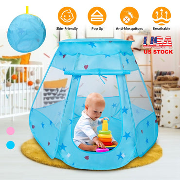 Kids’ Pop-Up Castle Play Tent for Indoor or Outdoor Play