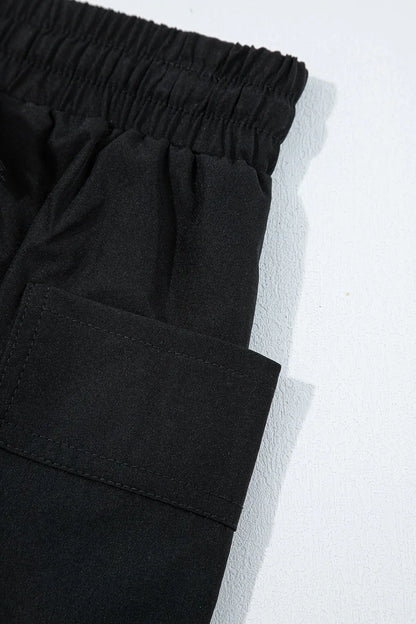 Cargo Pocket Elastic Waist Active Casual Skort