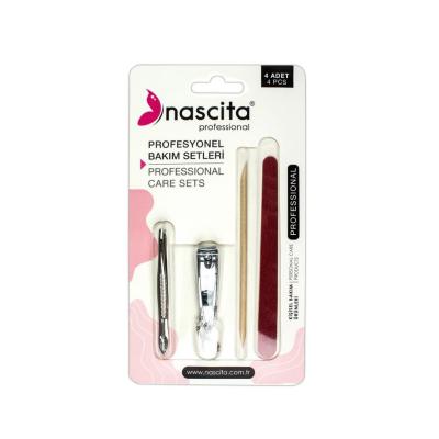 Nascita Professional Nail Care Set 4-Piece - Comprehensive Grooming Kit for Healthy Nails and Personal Hygiene