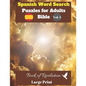 Spanish Word Search Puzzles For Adults: Bible Vol.5 Book of Revelation Large Print - Paperback