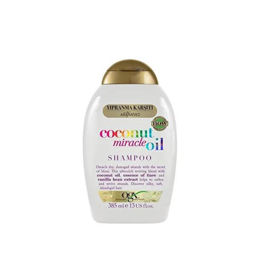 OGX Coconut Miracle Oil Shampoo, 13.01 fl oz - Sulfate-Free, Nourishing Hair Care with Coconut Oil & Natural Ingredients
