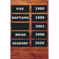 Five Baptisms - Paperback