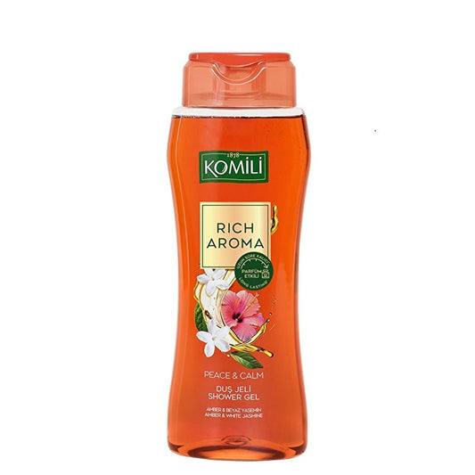 Komili Rich Aroma Peace & Calm Shower Gel - Calming, Long-Lasting Fragrance, 16.91 fl oz