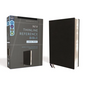 Niv, Thinline Reference Bible (Deep Study at a Portable Size), Large Print, Bonded Leather, Black, Red Letter, Comfort Print - Bonded Leather