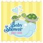 Baby Shower Guest Book: Ocean Turtle Boy Theme, Wishes for Baby and Advice for Parents, Personalized with Space for Guests to Sign In and Leave Addres - Hardcover