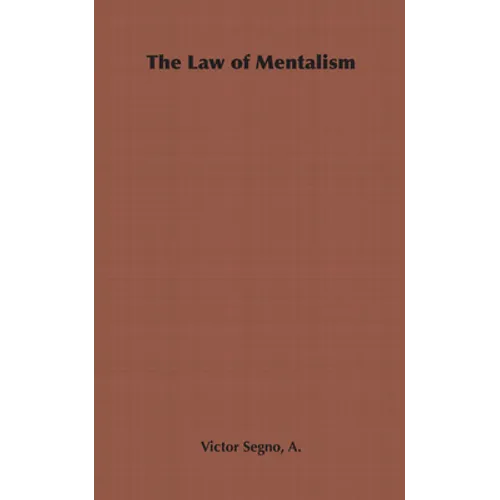 The Law of Mentalism - Paperback