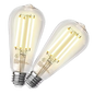 2 Pack - Dimmable Teardrop LED Vintage 60W Eq.