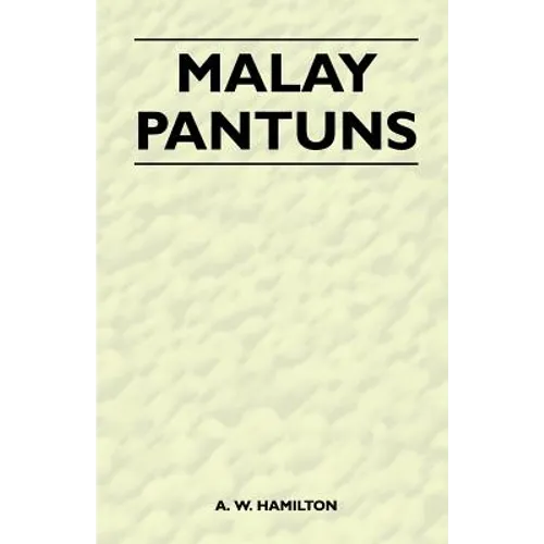 Malay Pantuns - Paperback