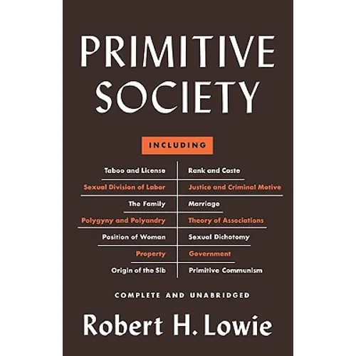 Primitive Society - Paperback