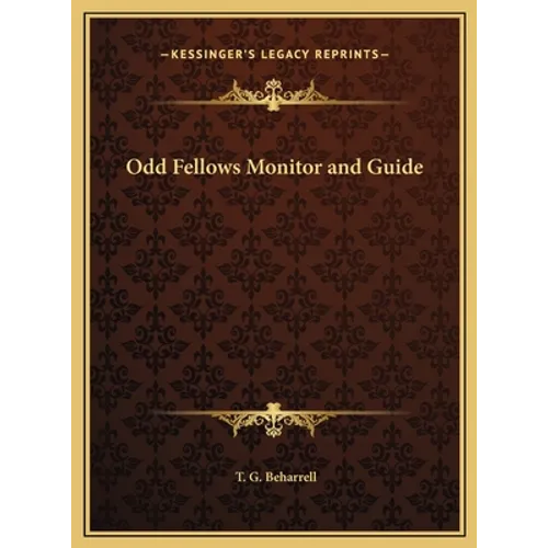 Odd Fellows Monitor and Guide - Hardcover