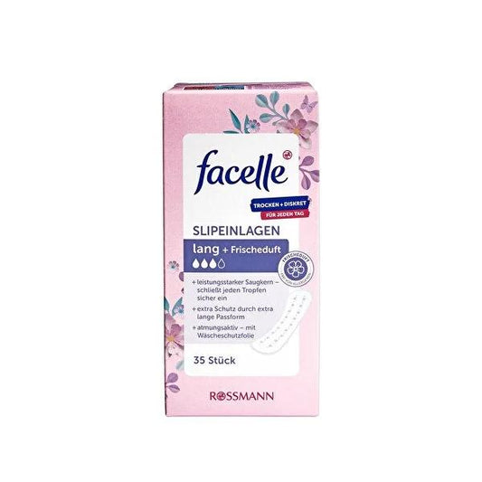 Facelle Daily Pads, Extra Long & Breathable - Comfortable Feminine Hygiene Products for Women, 35 Count