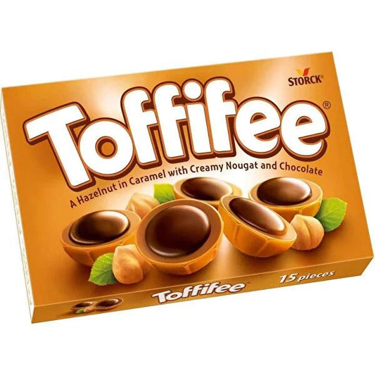 Toffifee Chocolate: Caramel Hazelnut Candy - Scrumptious Chocolate Covered Hazelnuts, The Perfect European Chocolate Treat, 125g