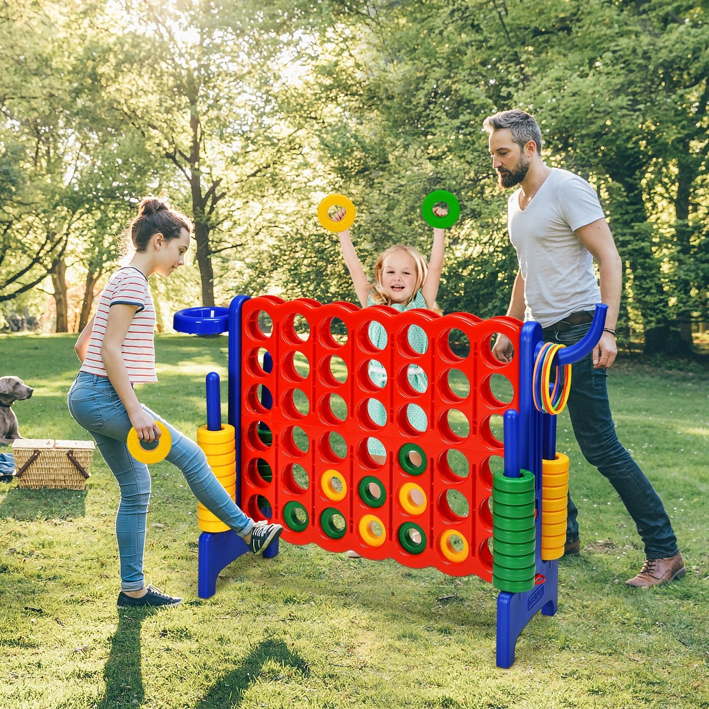 2.5Ft 4-to-Score Giant Game Set-Green
