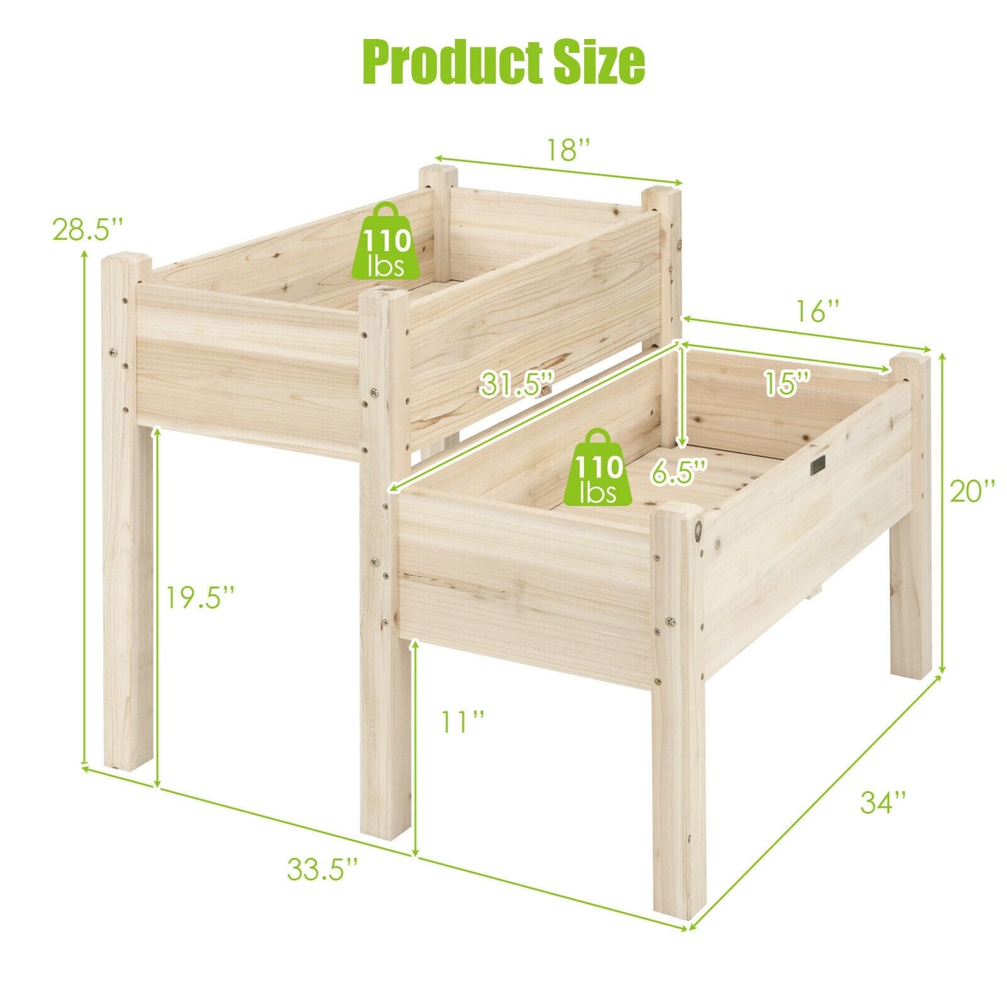2 Tier Wooden