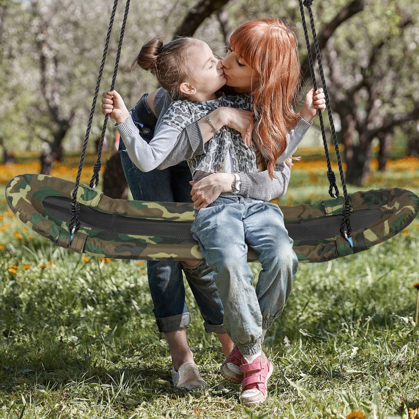 Saucer Tree Swing Surf Kids Outdoor Adjustable