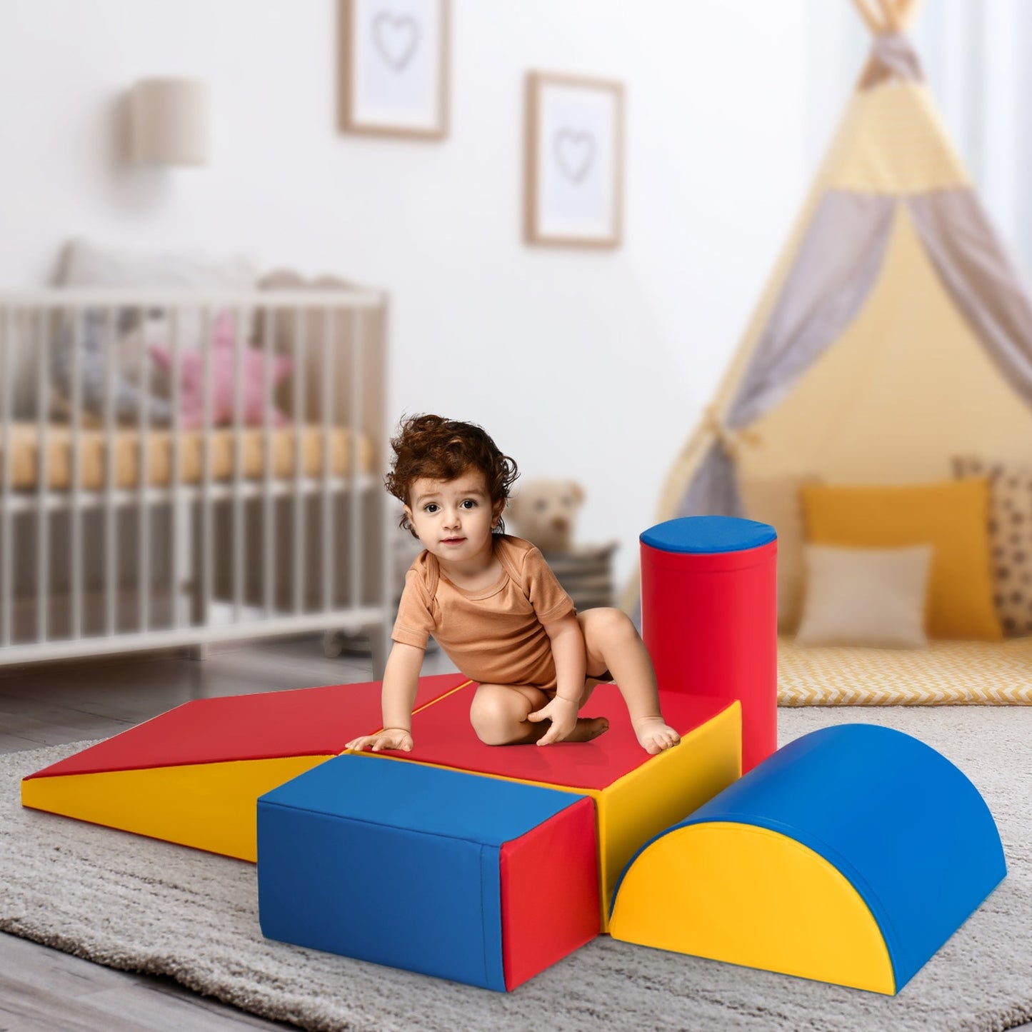 Crawl Climb Foam Shapes Playset Softzone Toy
