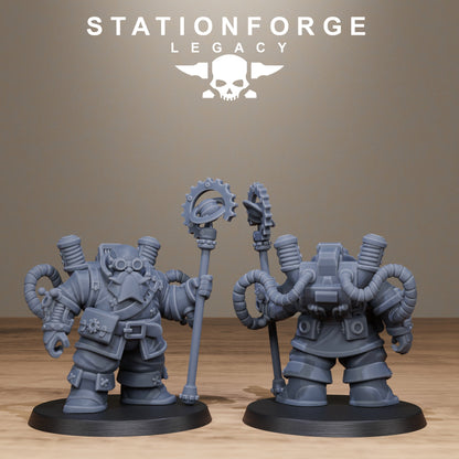 3D Printed Ironvale Dwarf Leaders by Stationforge Miniatures