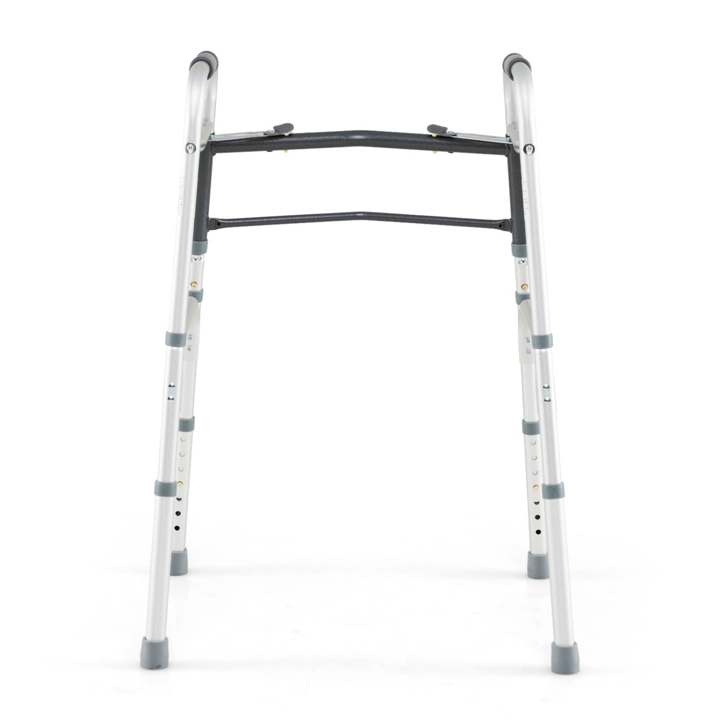 2-Button Folding Walker Lightweight with 7-Level Adjustable Height