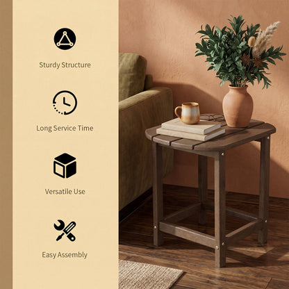 18-Inch Adirondack Side Table Set of 2 for Patio
