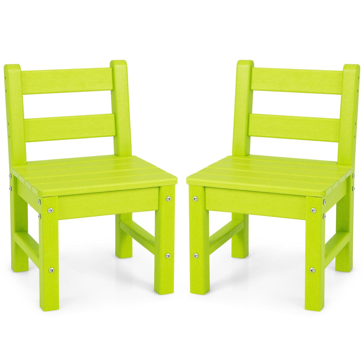 2 Pieces Kids Learning Chair set with Backrest