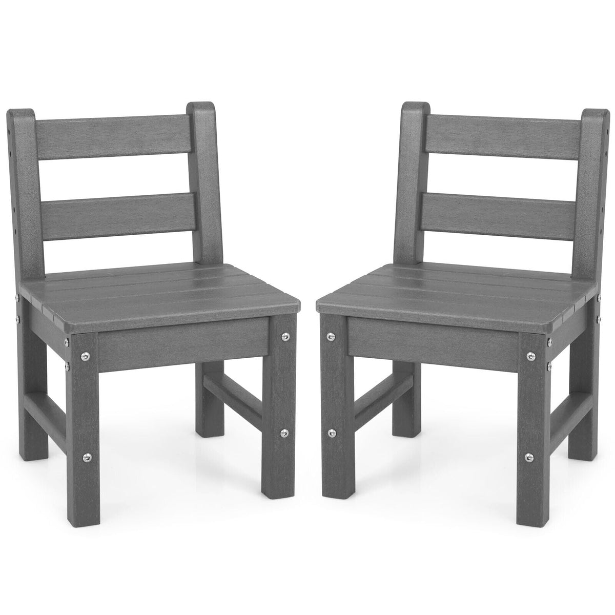 2 Pieces Kids Learning Chair set with Backrest