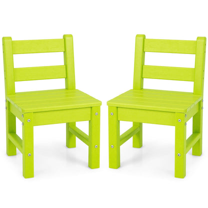 2 Pieces Kids Learning Chair set with Backrest