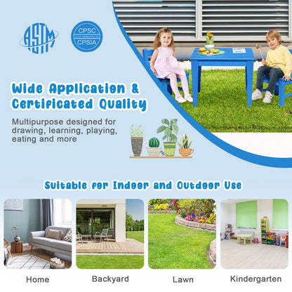 2 Pieces Kids Learning Chair set with Backrest