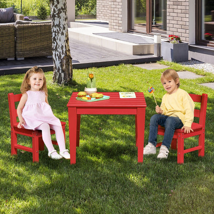 2 Pieces Kids Learning Chair set with Backrest