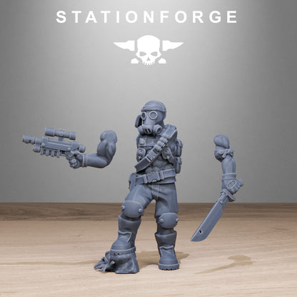3D Printed GrimGuard Jungle Fighters by StationForge Miniatures
