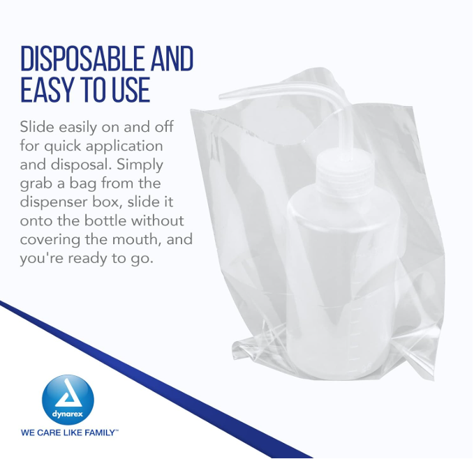 Dynarex Bottle Covers - 500ea/bx, 20bxs/case (10000 Count)