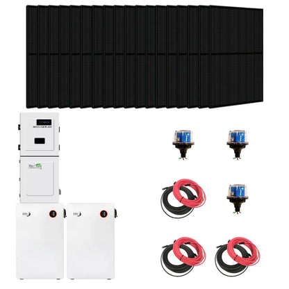 Complete MidNite Power Hybrid Solar Kit | TheOne 11.4kW Split Phase Inverter | 16.1kWh 48V All Weather LiFePO4 Battery | 14.2kW+ PV