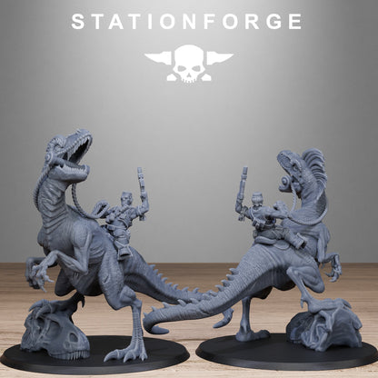 3D Printed GrimGuard Jungle Raptors by Stationforge Miniatures