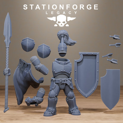 3D Printed Solaris Spearmen by Stationforge Miniatures