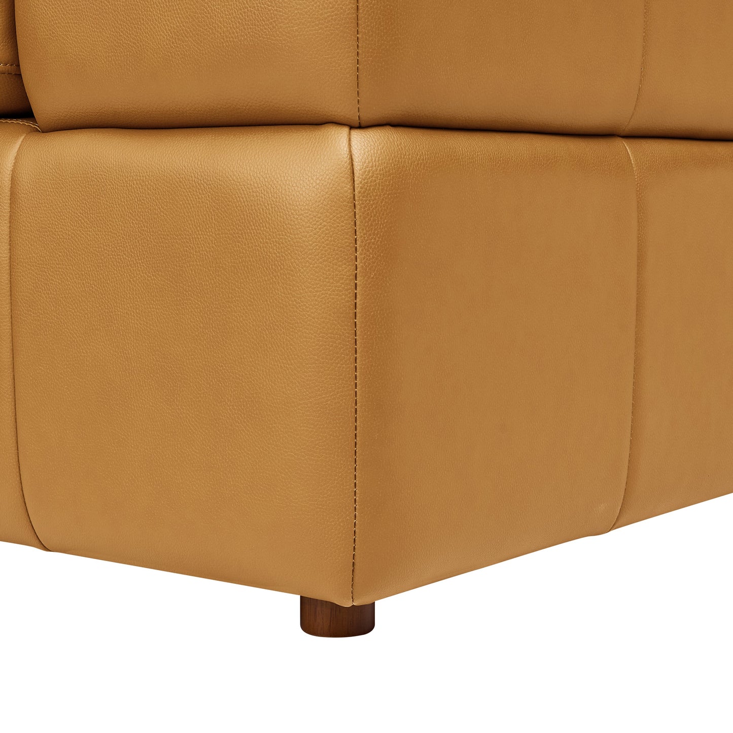 Sectional Sofa Modular Leather Match Ginger 8 Seat 159 In